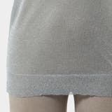 キラキラとしたラメ入りの生地で高級感をプラス シースルーラメ入りニットTシャツ | KawaiCat | 詳細画像9 