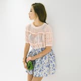 透け感のあるシフォン素材にフリルラインでフェミニンルックに | KawaiCat | 詳細画像6
