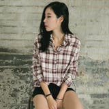 薄くて柔らかい綿混紡素材で秋まで気軽に着用できる♪ほのかなチェック柄で柔らかく落… | KawaiCat | 詳細画像4 