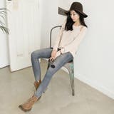 【pt12388】色落ち感のある生地にダメージでヴィンテージ感漂うウォッシュダメ… | KawaiCat | 詳細画像4 