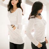 色んなコーデに着まわせるシンプルデザイン ポケット付きヘンリーネック長袖Tシャツ | KawaiCat | 詳細画像2