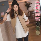 【jk13024】すっきりとしたデザインでどんなスタイルにも似合うベスト 腰のシ… | KawaiCat | 詳細画像1 