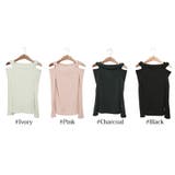 ショルダーホールデザインにツイストを加えたリブニットソー | KawaiCat | 詳細画像7 