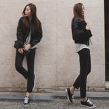 【jk13122】シンプルなデザインのブルゾン ショート丈に袖シャーリングで女性… | KawaiCat | 詳細画像3 