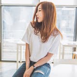 余裕のあるフィット感で着易い♪定番デザインベーシックVネック半袖Tシャツ | KawaiCat | 詳細画像6 