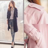 【jk13713】柔らかい素材のスプリングトレンチコート♪ナチュラルソフトフリル… | KawaiCat | 詳細画像2 