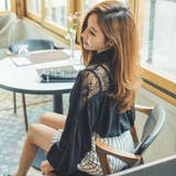 軽くて柔らかい肌触りのブラウス♪ゆったりしたサイズ感のレース配色ラブリーバルーン… | KawaiCat | 詳細画像6