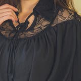 軽くて柔らかい肌触りのブラウス♪ゆったりしたサイズ感のレース配色ラブリーバルーン… | KawaiCat | 詳細画像7