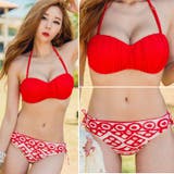 シャーリングデザインでナチュラルなボリューム効果♪独特な柄のショーツでポイントと… | KawaiCat | 詳細画像2 