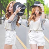 【pt14345】リネン素材ですがすがしく爽やか♪リネンウエストベルトデザインシ… | KawaiCat | 詳細画像3 