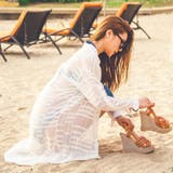 シースルー感のある薄手素材で夏のアウターにぴったり♪シースルーロングシャツ長袖カ… | KawaiCat | 詳細画像5