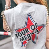 ロックテイストでとてもユニーク♪アメリカ星条旗デザイン鋲付きノースリーブTシャツ… | KawaiCat | 詳細画像5