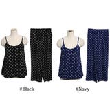 水玉柄が可愛い♪まるでサロペットのような上下セット♪ドット柄キャミソール+クロッ… | KawaiCat | 詳細画像7