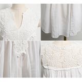 レース配色がフェミニンな印象♪フレアーシルエットナチュラルノースリーブチュニック… | KawaiCat | 詳細画像8