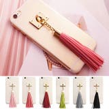 【オリジナル商品】【hc14737】大きなフリンジが可愛い♪透明クリアアクリルタ… | KawaiCat | 詳細画像1 