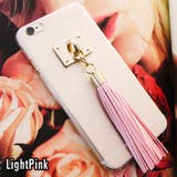 大きなフリンジが可愛い♪透明クリアアクリルタッセル付きスマートフォンケース | KawaiCat | 詳細画像3 