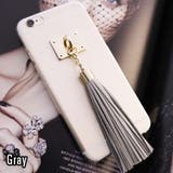 大きなフリンジが可愛い♪透明クリアアクリルタッセル付きスマートフォンケース | KawaiCat | 詳細画像4 