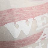 パステルカラーが優しい印象♪ボーダー柄ロゴプリントUネックフレンチスリーブTシャ… | KawaiCat | 詳細画像9