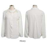 襟元シースルーが女性らしい♪すっきりとしたスタンドカラーのネックラインシースルー… | KawaiCat | 詳細画像7