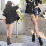 【pt15286】裾ロールアップデザインがポイント♪ダメージ加工ロールアップデニ… | KawaiCat | 詳細画像4 