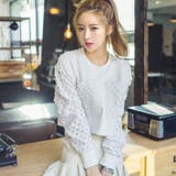 背中開きデザインがセクシー♪背中開きショート丈パンチング長袖トップス | KawaiCat | 詳細画像5