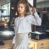 背中開きデザインがセクシー♪背中開きショート丈パンチング長袖トップス | KawaiCat | 詳細画像6