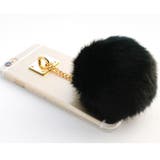 うさぎのしっぽのような大きなファーポンポンが可愛い♪ファーポンポンスマートフォン… | KawaiCat | 詳細画像6 