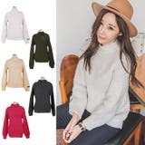 【ts15576】ざっくりとした適度な厚みのニットで暖か♪ベーシックハイネックニ… | KawaiCat | 詳細画像1 