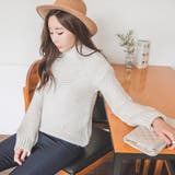 【ts15576】ざっくりとした適度な厚みのニットで暖か♪ベーシックハイネックニ… | KawaiCat | 詳細画像5 