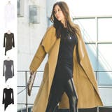 斜めのアシメな裾ラインがユニーク♪ロング丈長袖アシメニットカットソー | KawaiCat | 詳細画像1