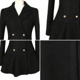 ウール素材で暖かいアイテム♪ウール素材のミディアム丈フリルデザインコート | KawaiCat | 詳細画像8