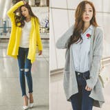 【jk16196】ゆったりルーズな着こなしが可愛い♪ショールニットカーディガン | KawaiCat | 詳細画像4 