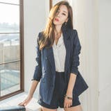 【jk16434】モダンでマニッシュな雰囲気♪モダンストライプジャケット | KawaiCat | 詳細画像4