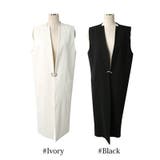 【jk16480】パンツとの相性抜群♪フロントホックデザインロング丈ベスト | KawaiCat | 詳細画像7 