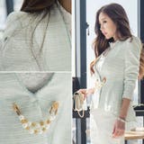 【jk16596】パステルカラーが可愛いらしい♪フロントパールチェーンツイード調… | KawaiCat | 詳細画像2