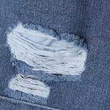 短すぎない丈が合わせやすい♪ダメージ加工ロールアップデニムショートパンツ | KawaiCat | 詳細画像9