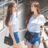 シンプルながらも洗練された印象♪バックレースドルマン半袖Tシャツ | KawaiCat | 詳細画像3