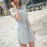 リネン素材で爽やかに着こなせる♪ポケット付リネン半袖シャツワンピース | KawaiCat | 詳細画像6