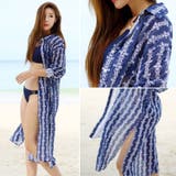 涼しげな素材感で夏にぴったり♪ジュエリーストライプロングシャツ | KawaiCat | 詳細画像2 