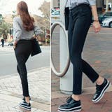 脚のラインを細く美しく見せる♪ベーシックアンクル丈ストレートパンツ | KawaiCat | 詳細画像4