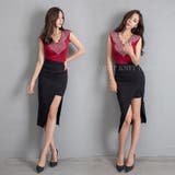 キラキラ輝くビジューがポイント♪ビジューVネックノースリーブニットトップス | KawaiCat | 詳細画像6