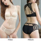 胸元編み上げデザインで谷間をセクシーに強調♪レースストラップコルセットブラジャー… | KawaiCat | 詳細画像7