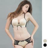 胸元編み上げデザインで谷間をセクシーに強調♪コルセット3cmボリュームブラジャー… | KawaiCat | 詳細画像1