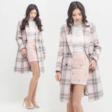 【jk17816】軽く羽織るだけでもスタイリッシュに決まる♪チェック柄ロングPコ… | KawaiCat | 詳細画像3