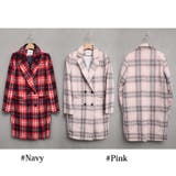 【jk17816】軽く羽織るだけでもスタイリッシュに決まる♪チェック柄ロングPコ… | KawaiCat | 詳細画像7