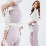 【pt18008】春らしいピンクカラーがフェミニン♪センタープレスハイウエストス… | KawaiCat | 詳細画像2 