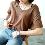 【ts20351】Tシャツ レディース Vネック | KawaiCat | 詳細画像3 