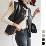 ベスト レディース ムートンコーティング | KawaiCat | 詳細画像1 