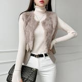 ベスト レディース 天然ファー | KawaiCat | 詳細画像5 