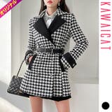 コート レディース 千鳥格子 | KawaiCat | 詳細画像1